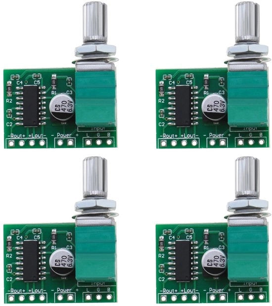 Amplificatore Stereo Audio - Modulo di Amplificazione Mini - Progetti Audio DIY - Uscita Doppio Canale - Formato Compatto