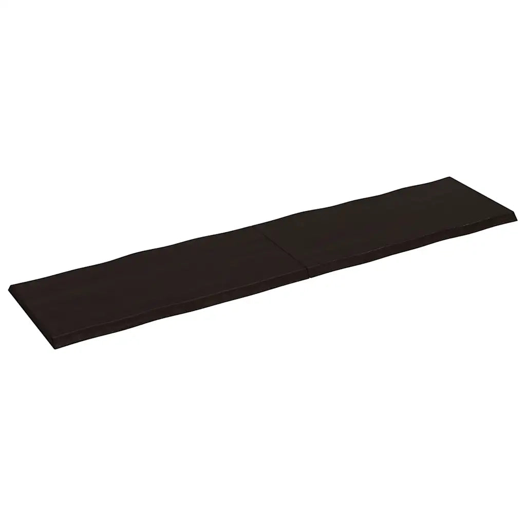 Piano Tavolo Marrone Scuro 200x50x(2-4)cm Rovere Non Trattatocod mxl 128111