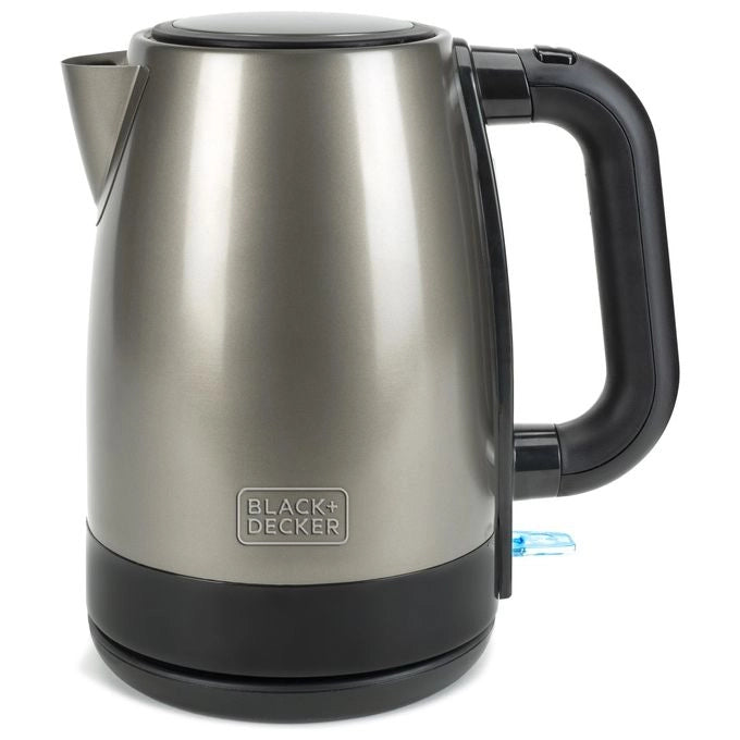 Black & Decker BXKE2201E bollitore elettrico 1,7 L 2200 W Nero, Acciaio inossidabile