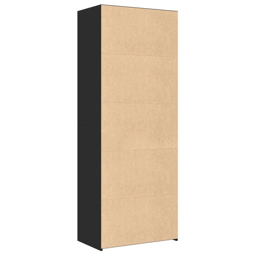 Credenza Nera 70x41x185 cm in Legno Multistrato 3281688