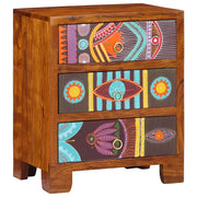 Credenza Multicolore 50x35x60 in Legno Massello di Acacia 4016501