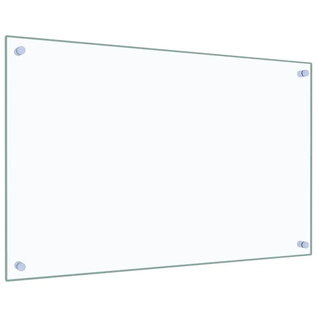 Paraschizzi per Cucina Trasparente 80x50 cm in Vetro Temperato CFW5003470