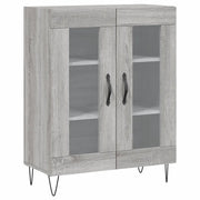 Credenza | Madia | Buffet da pranzo | Armadio da pranzo Grigio Sonoma 69,5x34x90 cm in Legno Multistrato