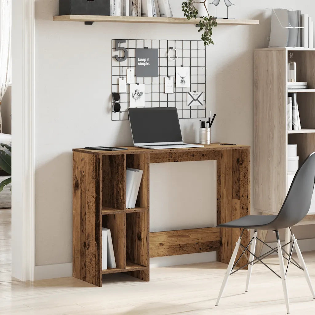 Scrivania Legno Antico 102,5x35x75 cm in Legno Multistrato