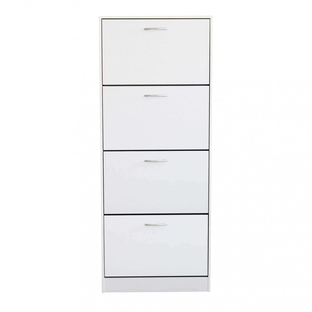 Scarpiera Wendy 60x24x150 h cm in Legno Bianca