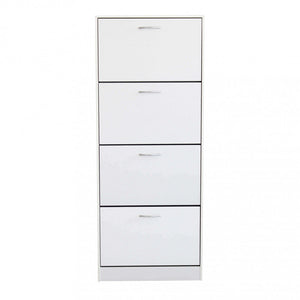 Scarpiera Wendy 60x24x150 h cm in Legno Bianca