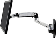 Ergotron - Braccio per monitor singolo LX, montaggio a parete VESA - per monitor fino a 34 pollice, 3,2-1,3kg - Allu