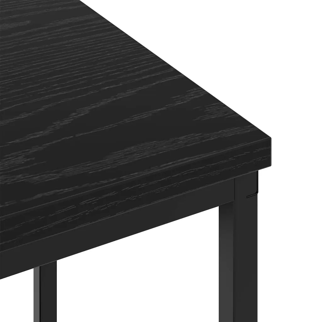 vidaXL Armadio da Notte Rovere nero 38 x 30 x 48 cm Legno multistrato