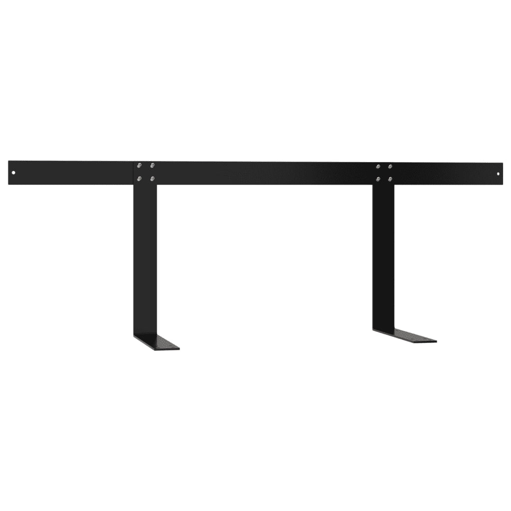 Schienale per Divano a Pallet Nero 110 cm in Ferro CFW9381695