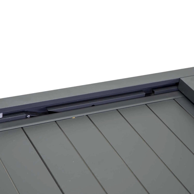 Tavolo alluminio sullivan allungabile antracite cm 90/180x90h73