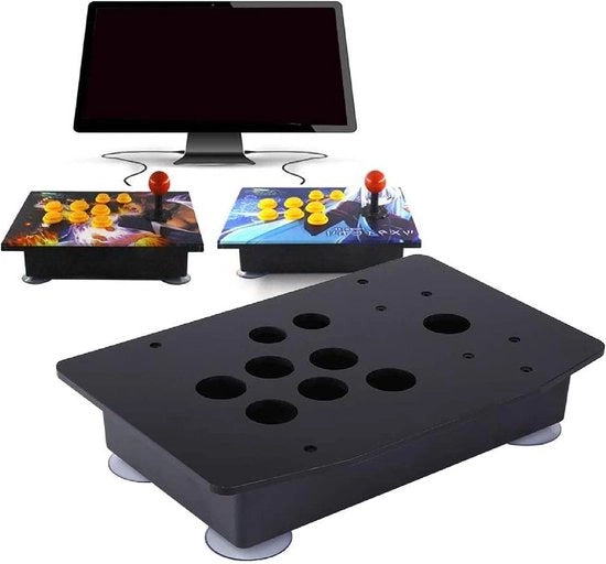 Kit di Gioco Arcade con encoder USB a bassa latenza e joystick per PC - controller DIY nero - 8 tasti - giochi arcade