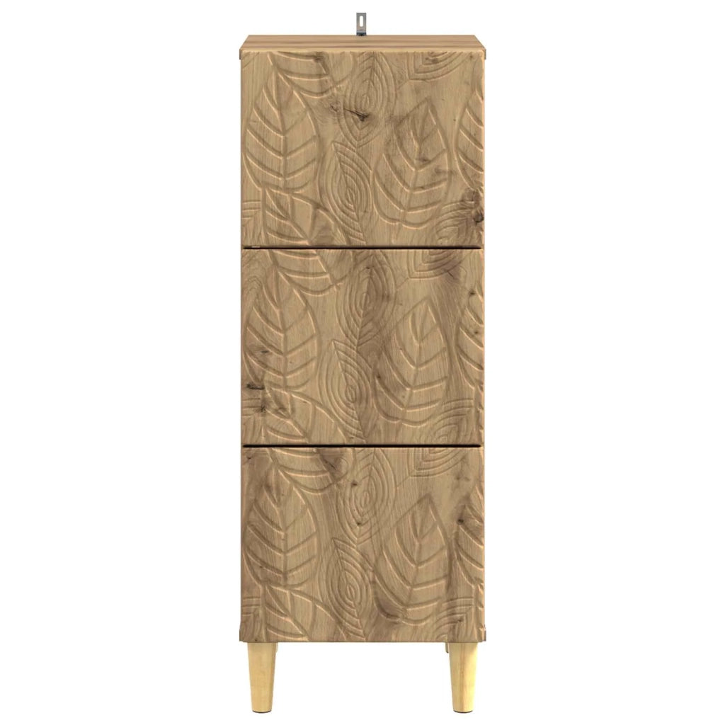 Mobile con Cassetti Rovere Artigianale 33 x 34,5 x 90 cm