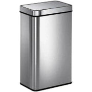 Cestino con sensore 60 L, coperchio automatico, acciaio inox, versatile, Argento