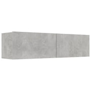 Mobile Porta TV-Credenza TV Grigio Cemento 120x30x30cm in Legno Multistrato