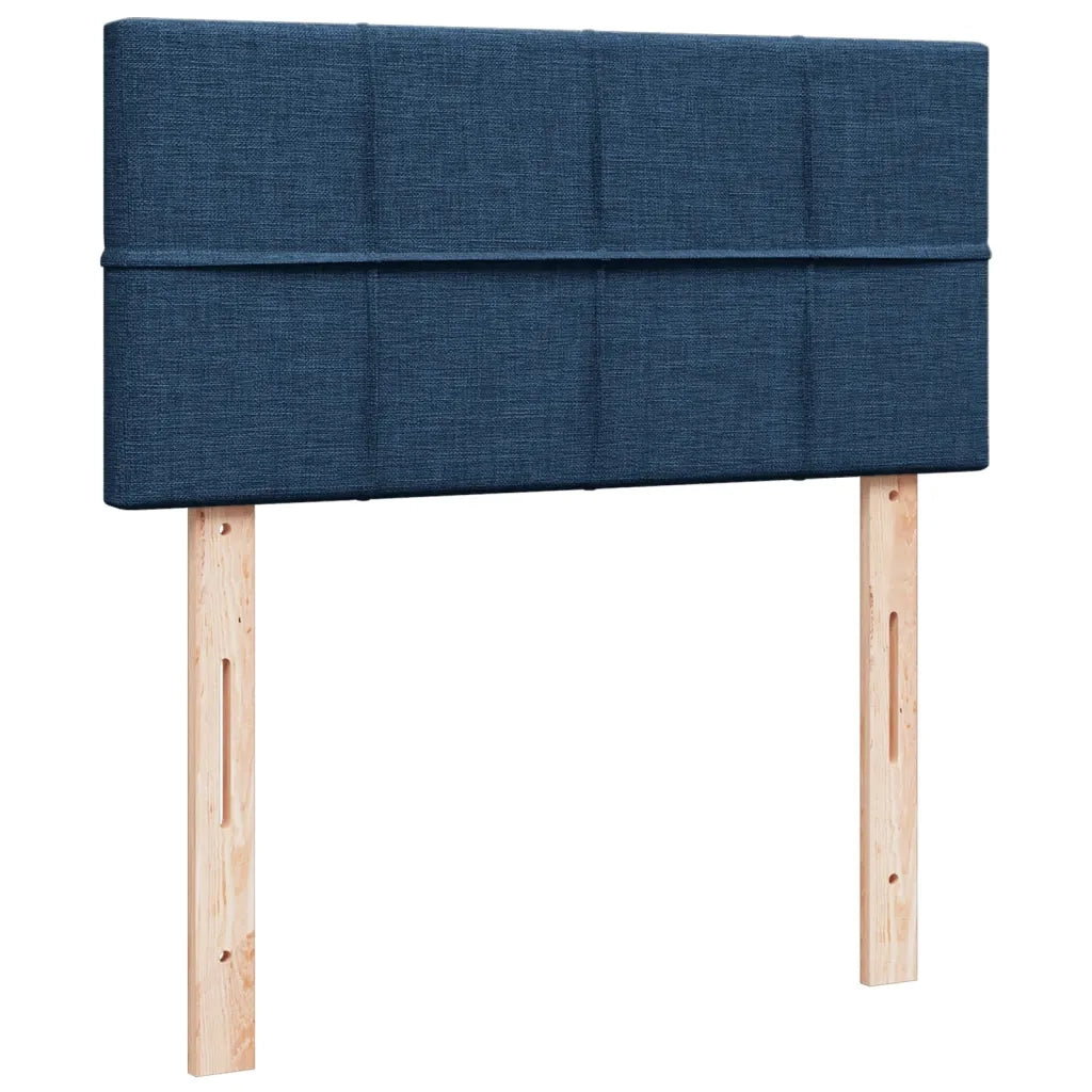 vidaXL Giroletto a Molle con Materasso Blu 90x200 cm inTessuto