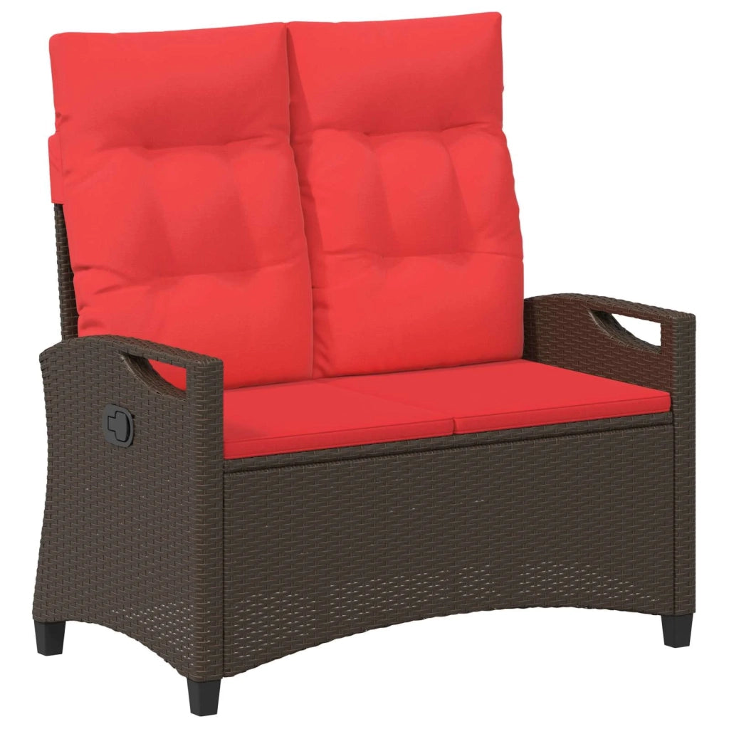 Panchina da giardino Marrone e Rosso 105 x 60 x 112 cm 42026856