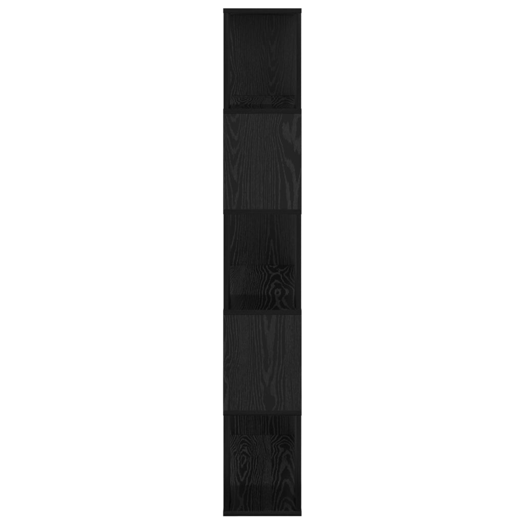 Scaffale Rovere Nero Legno Ingegnerizzato Medio Scaffale