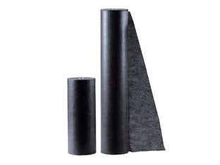 TELO TESSUTO TNT IN ROTOLI NERO GR.50- - cm.160h. rotolo da mt.50 peso gr.50/mq - 1 rotolo T-REX