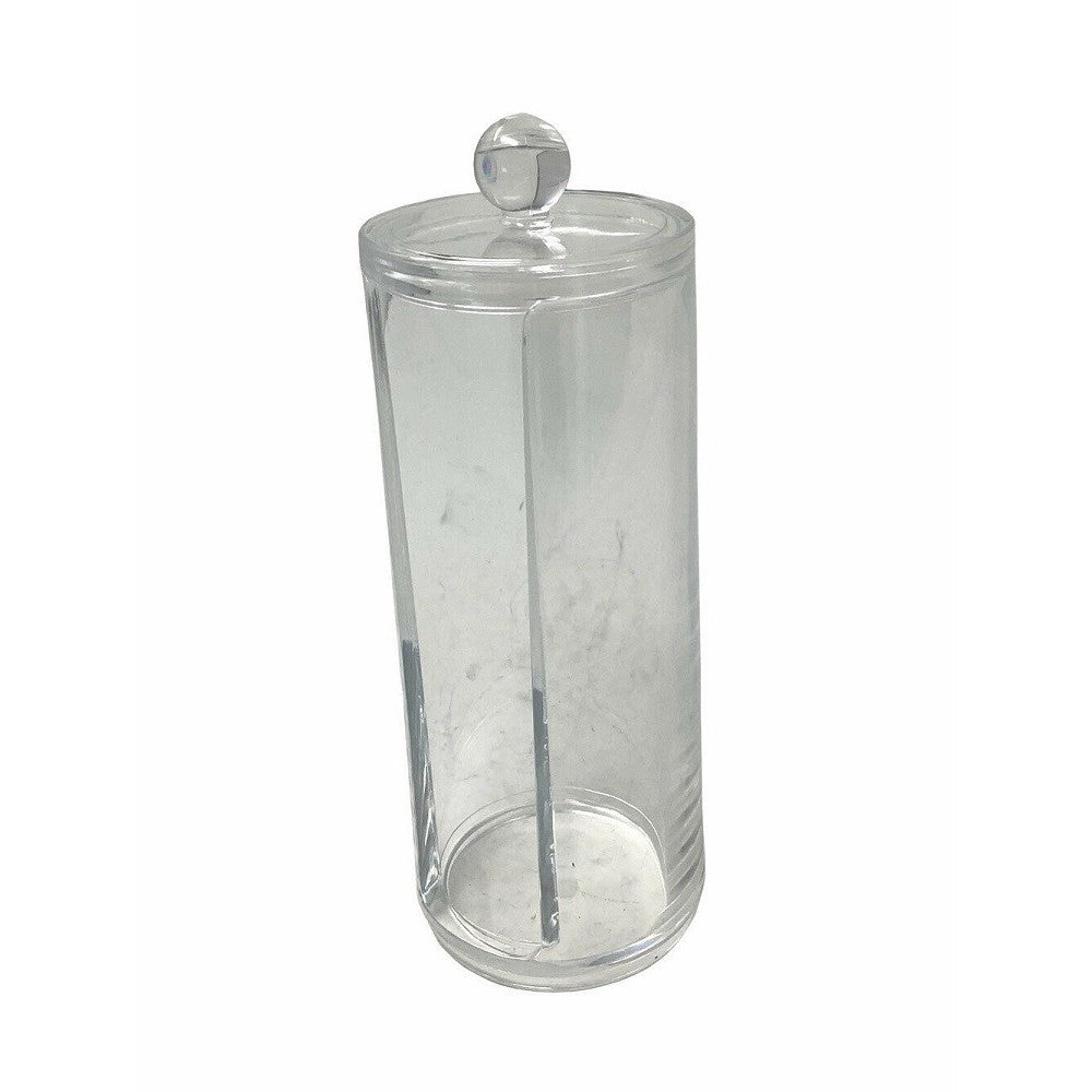 Trade Shop - Contenitore Dispenser Dischetti Cotone Struccanti Foro Coperchio Organizer 10240 -