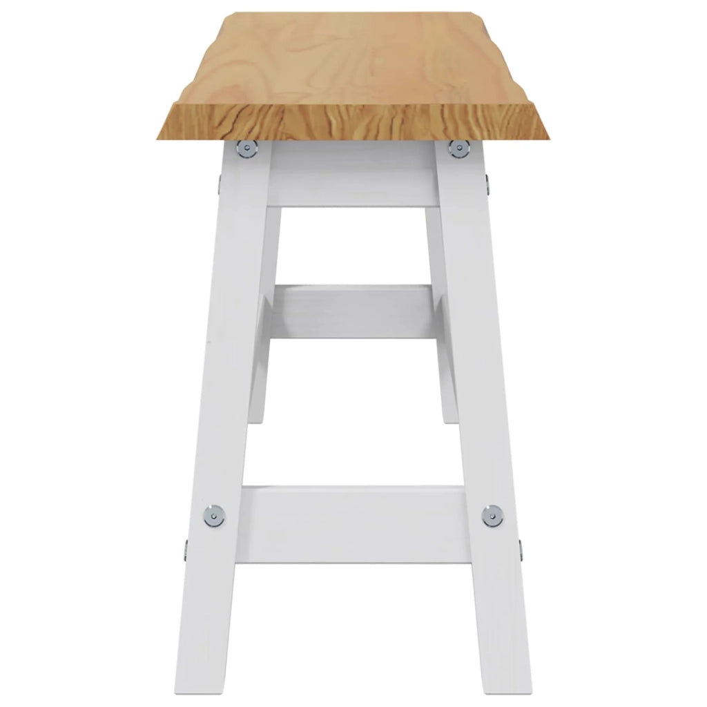 VidaXL Panchina da pranzo EKAI Bianco 91,5 x 29 x 45,5 cm 42037010