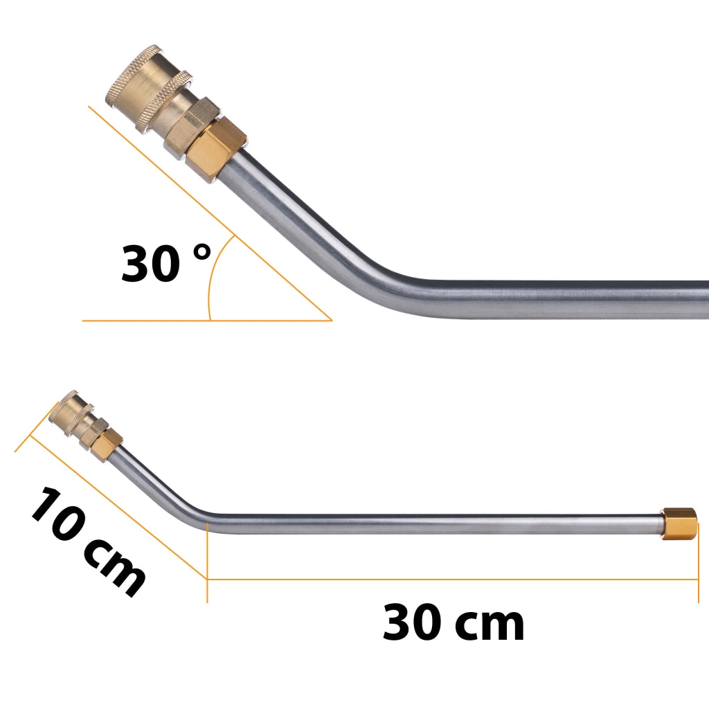 Set di Lance per Idropulitrice compatibile con Kärcher K2–K7 – 7 Lance, 5 Ugelli, 250 Bar | Lunghezza Totale 2,6 m