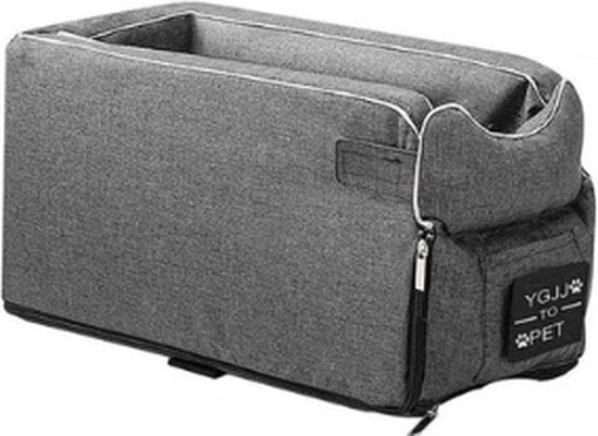 Sedile per Animali di Compagnia - Auto - Per Piccoli Cani e Gatti - Culla Portatile per Cani - 40x20x22CM - Grigio