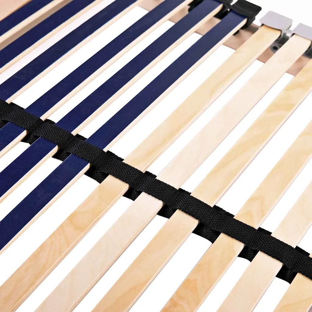 Base a doghe Marrone 140 x 190 cm Legno massello di faggio