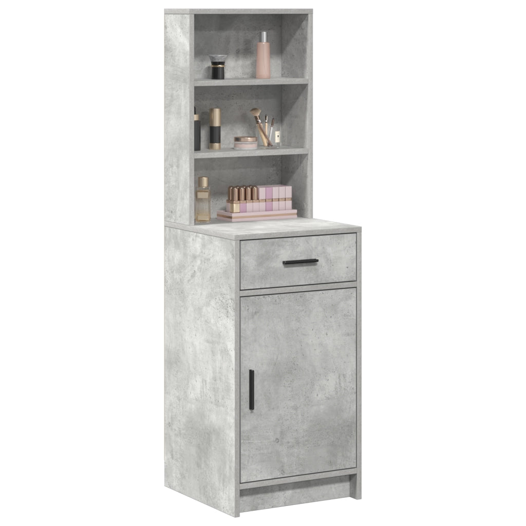 Armadio alto Grigio cemento 40x41x135 cm Legno ingegnerizzato