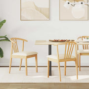 Sedia da pranzo 2 pcs Naturale e chiaro 42020395