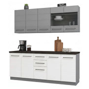 Cucinino Zambana, Cucina 2 Cassetti, Elettrodomestici non inclusi, Bianco