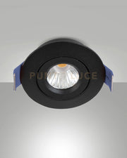 MACAS FARETTO DA INCASSO A LED 4W 3000K 360LM NERO ON/OFF D.5,3CM