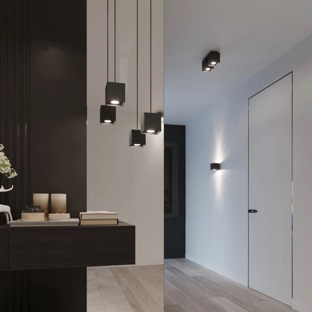 Spot soffitto Pure Lume Tetris 1 nero metallo GU10