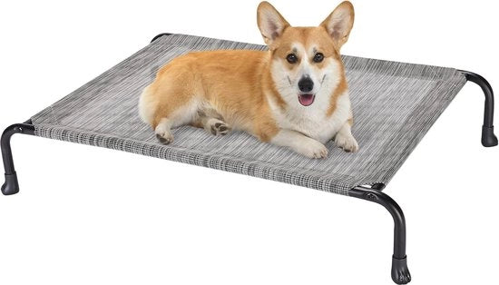Letto Elevato per Cani con Reti di Ventilazione e Punti di Appoggio Antiscivolo