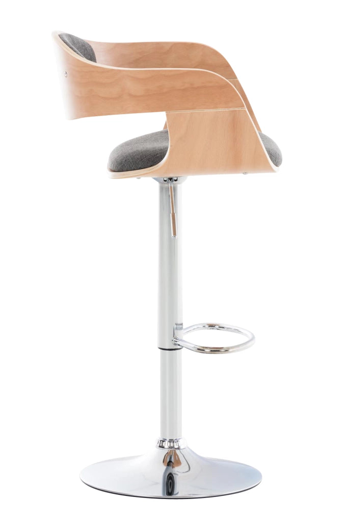 Sgabello cucina KINGSTON in tessuto Natura/grigio chiaro