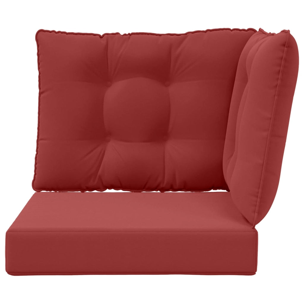 Cuscino per divano da esterno 3 pcs Rosso vino Poliestere