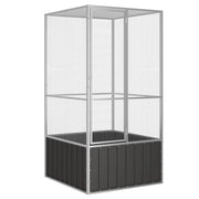 Gabbia per uccelli 111 x 107 x 211,5 cm acciaio zincato antracite 02_0041699