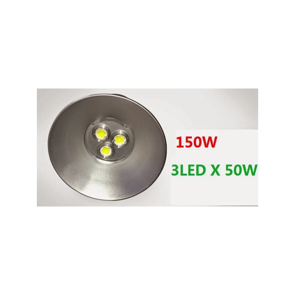 Trade Shop - Faro Proiettore Faretto Con Campana Industriale A Led 150watt Luce Bianco Freddo -