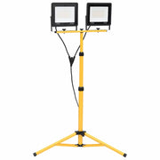 Faretto a LED con Treppiede 2x100 W Bianco Caldo