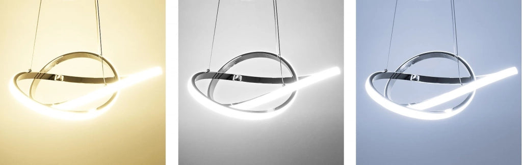 Lampada Da Soffitto Pensile Ring Moderno Led+telecomando App389-cp Bianco
