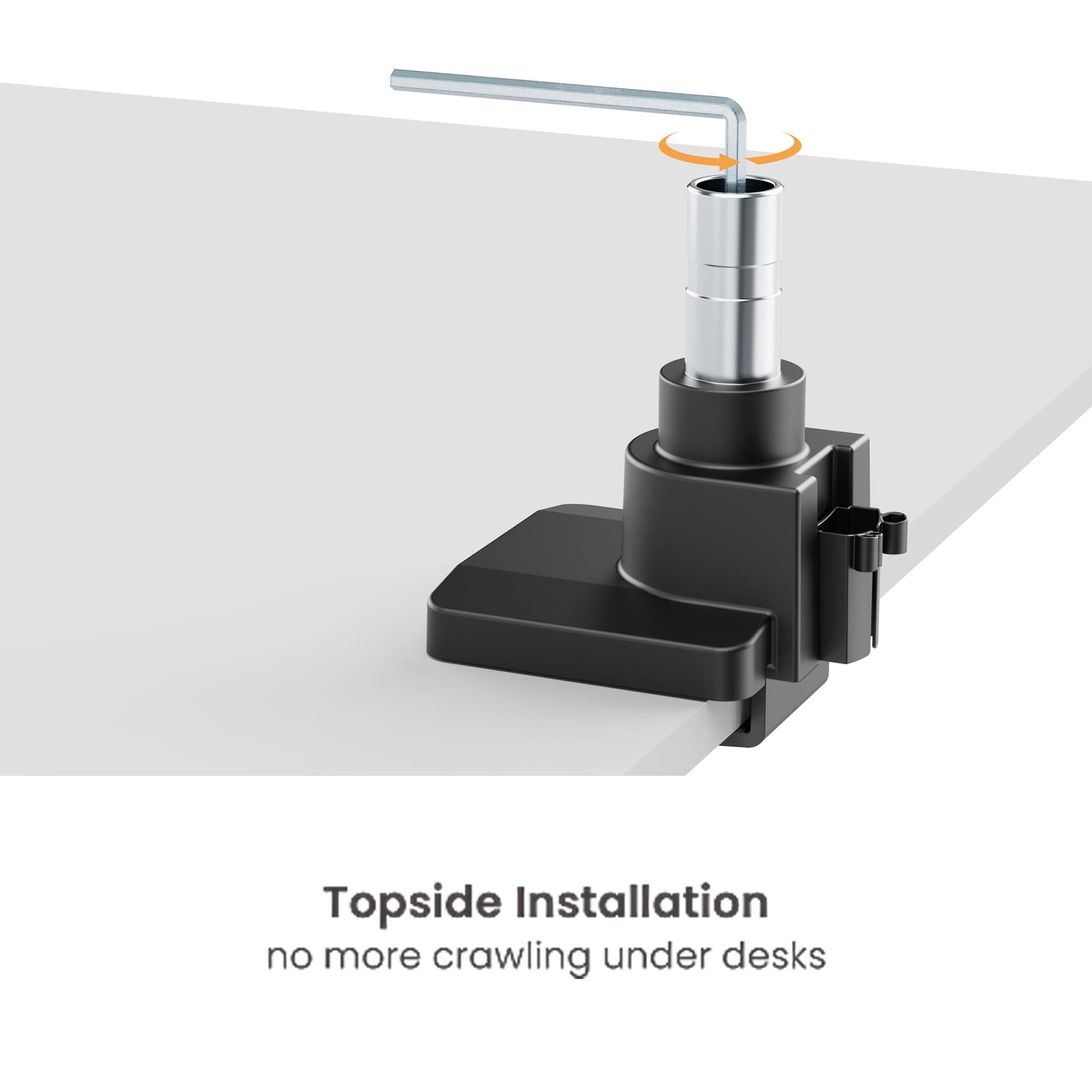 Braccio monitor da scrivania Supporto per schermi da 17 a 49" conforme a VESA, con molla a gas