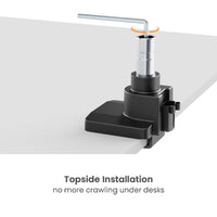 Braccio monitor da scrivania Supporto per schermi da 17 a 49" conforme a VESA, con molla a gas