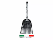 Set Attrezzi Paletta e Scopetta per Camino in Ferro Battuto, Made in Italy