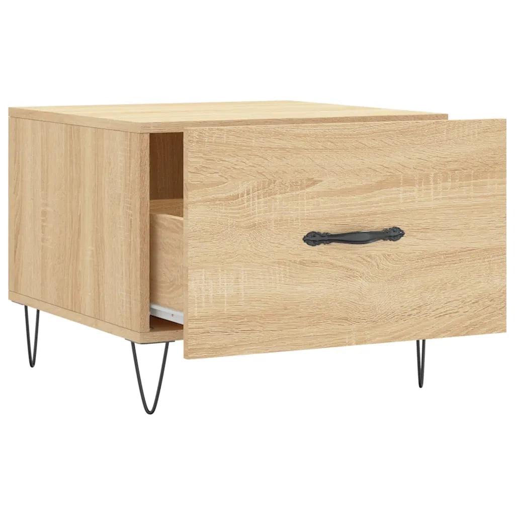 Tavolino da Salotto-Tavolino da soggiorno-Tavolo Rovere Sonoma 50x50x40 cm Legno Multistrato 414570