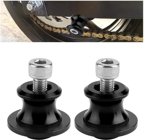 Oscillanti supporti per carrello 8 mm 2 pezzi motori CNC per regolazione oscillante di supporto posteriore per forcella oscillante in nero.