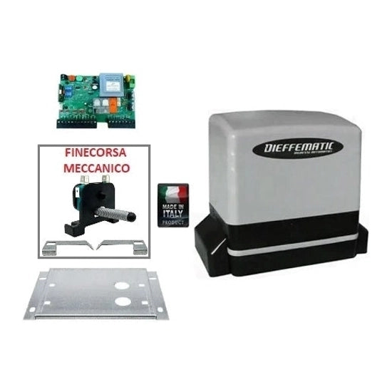 Motore Scorrevole Apricancello 600Kg 230V Cancello Apparecchiatura Comando Radio