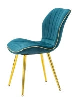 Sedia Paris Space Ottanio /Gold Set 2 Pz cm 46X58X77