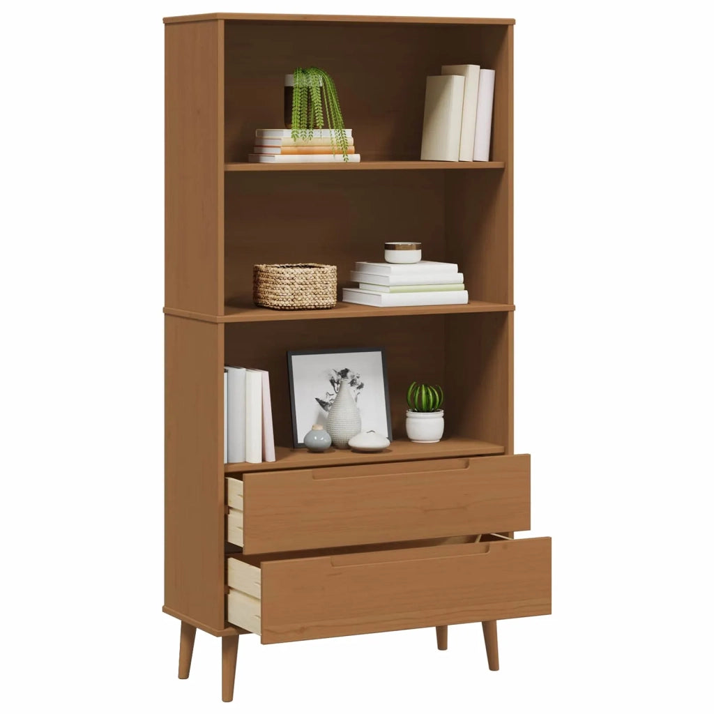 Libreria MOLDE 85 x 35 x 170,5 cm Legno Massello di Pino 42020943