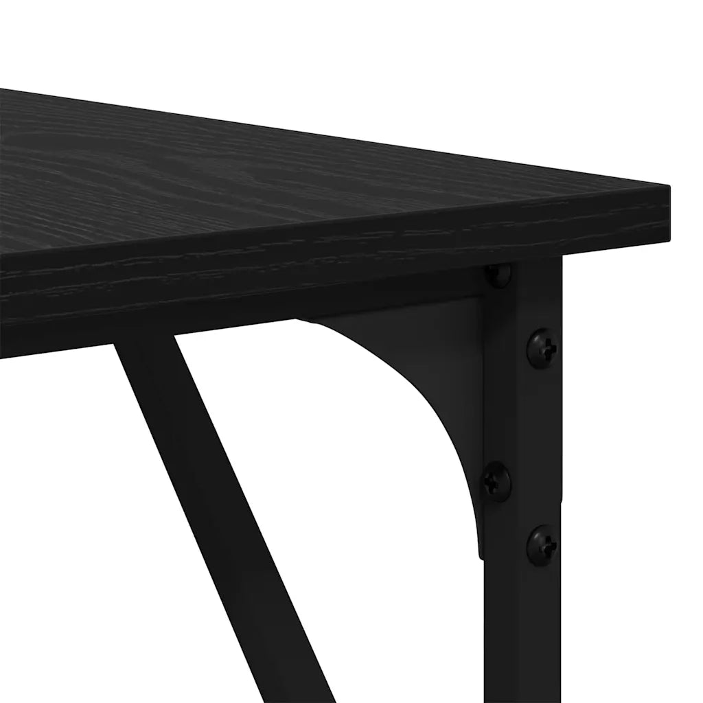Scrivania Rovere Nero 149 x 149 x 75 cm Legno multistrato