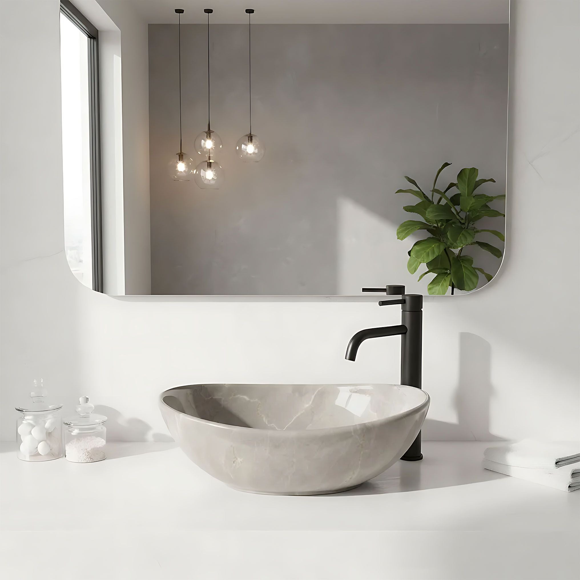 Lavabo Da Appoggio Rea Sofia Mini Kashmir