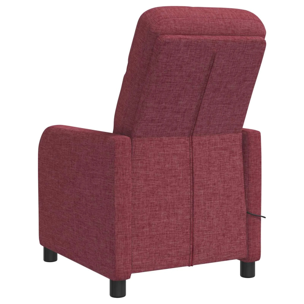 Divano Sedia-Poltrona Massaggiante Rosso Vino Tessuto 591529